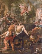 Brun, Charles Le The Martyrdom of st john the evangelist at the porta Latina oil painting on canvas